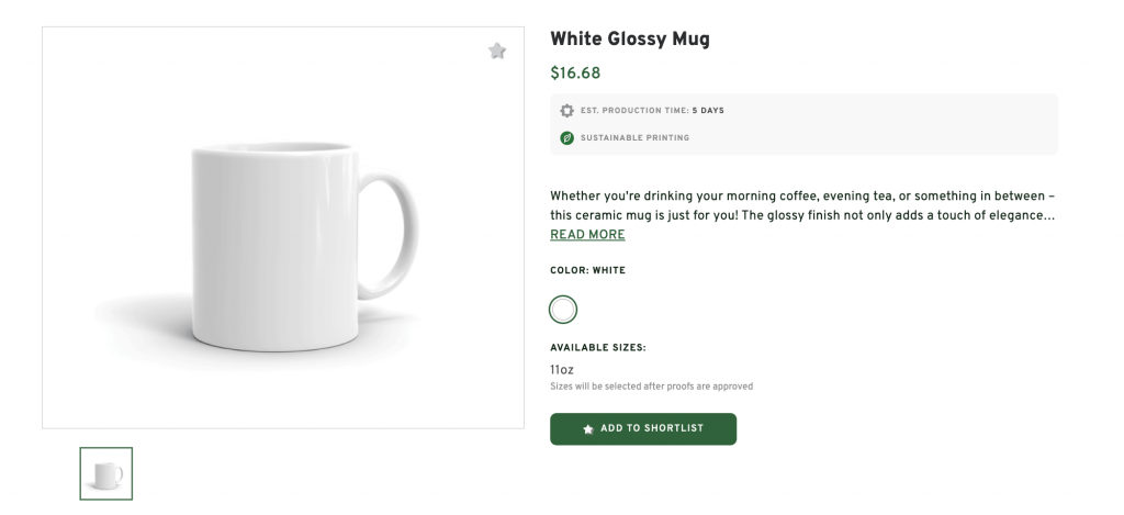 White Glossy Mug