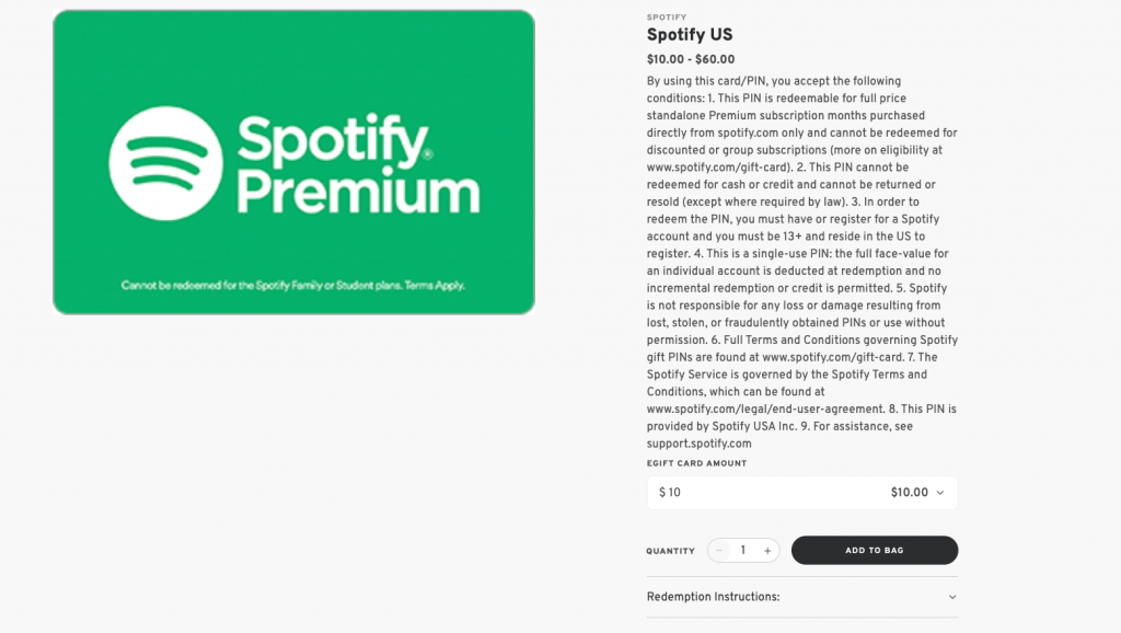 Spotify Subscription