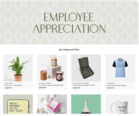 employee appreciation shop