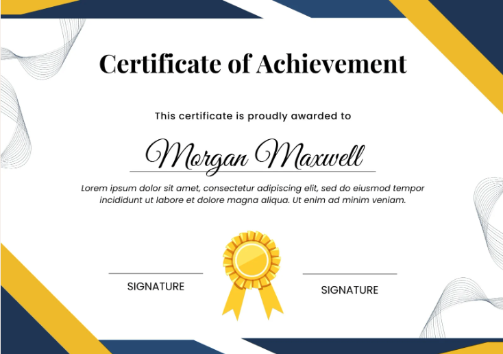 Award Certificate