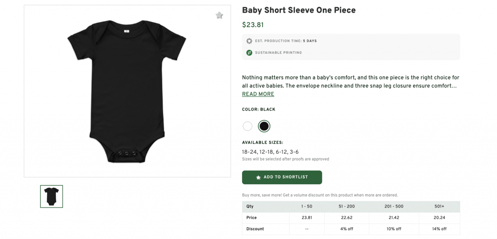 Baby Short Sleeve One Piece