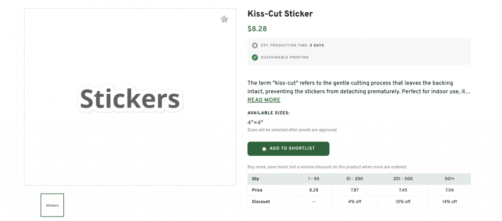 Kiss-Cut Sticker