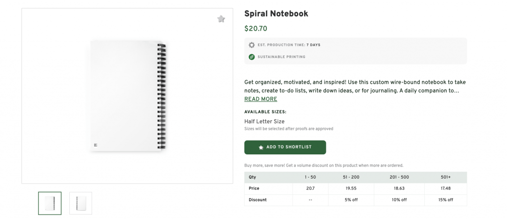 Spiral Notebook