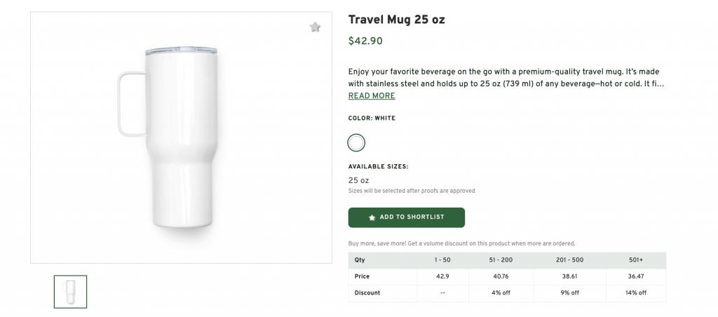 Travel Mug 25 oz