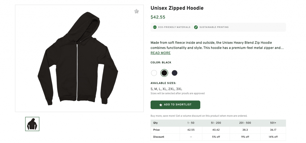 Unisex Zipped Hoodie