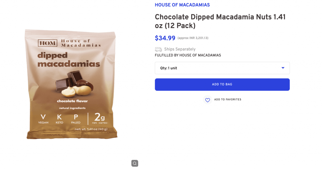 Chocolate Dipped Macadamia Nuts