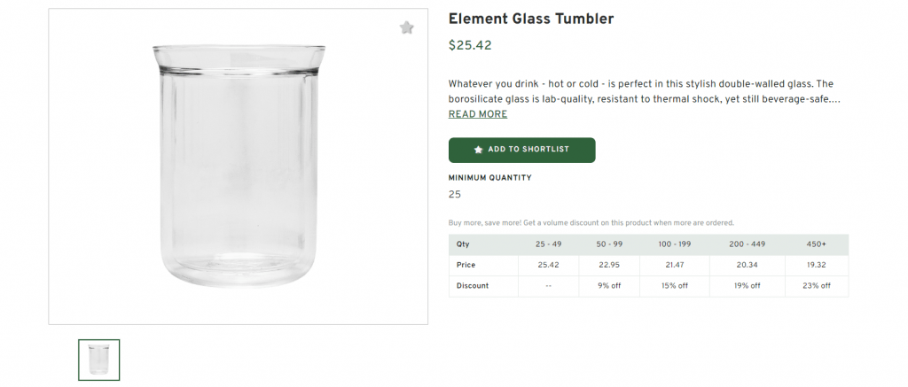 Element Glass Tumbler