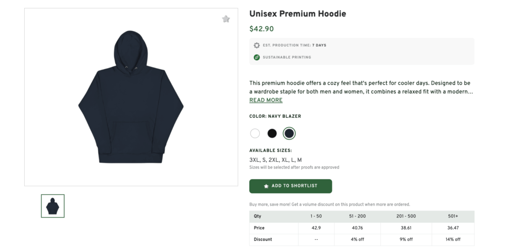 Hoodie with Company Logo