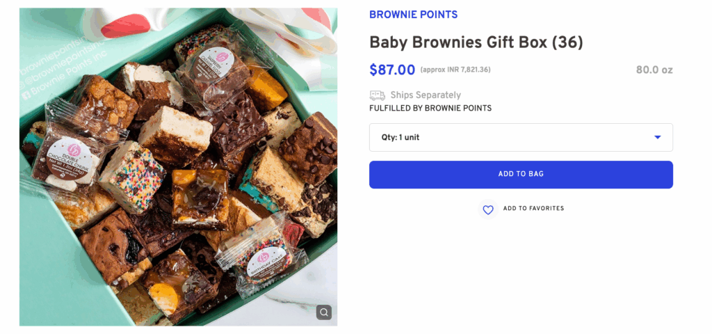 Brownie Party Basket 
