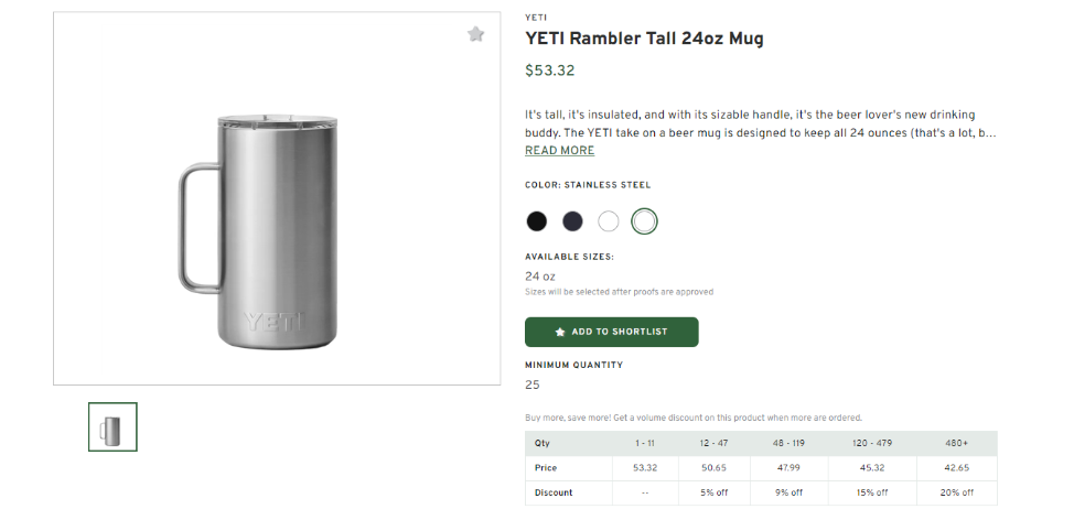 Yeti Rambler Tall Mug 24oz