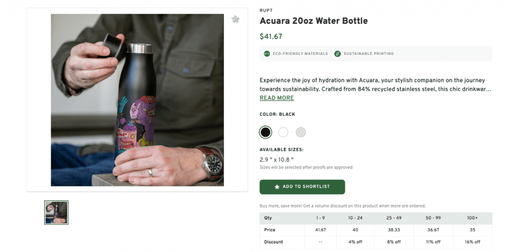 Acuara Water Bottle