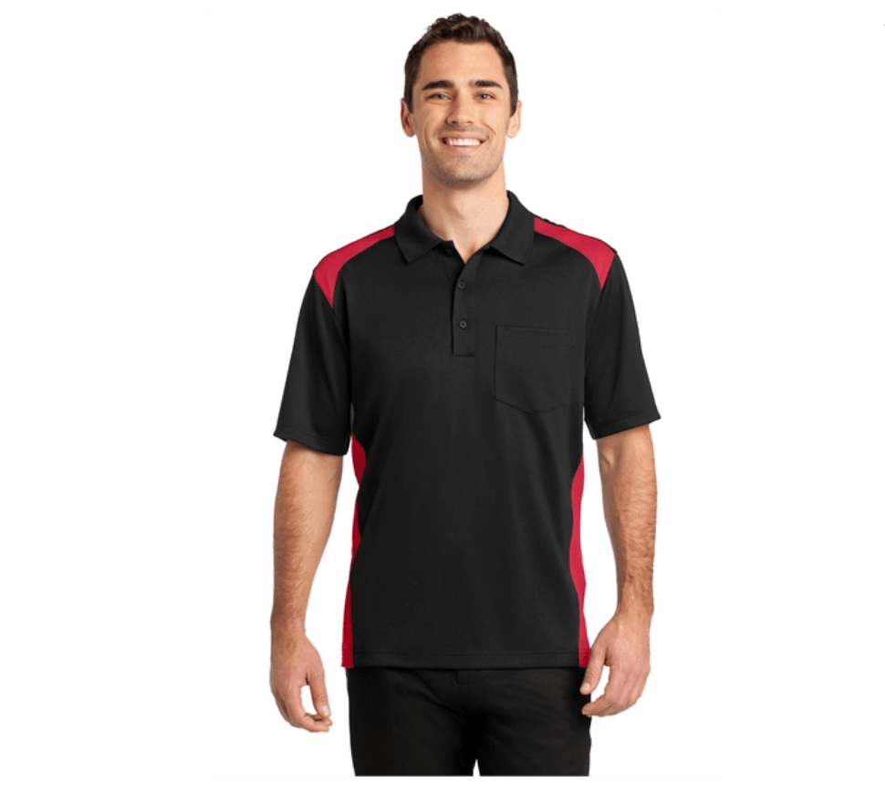 CornerStone Select Snag-Proof Two Way Colorblock Pocket Polo