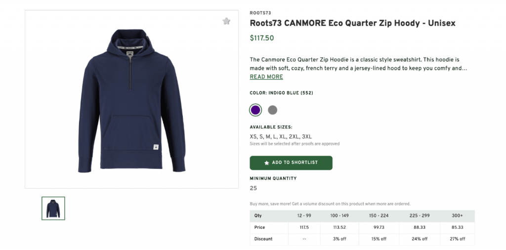 Eco Quarter Zip Hoody – Unisex