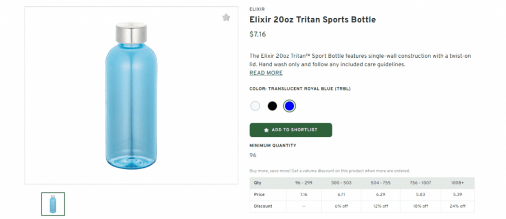 Elixir Tritan Sports Bottle