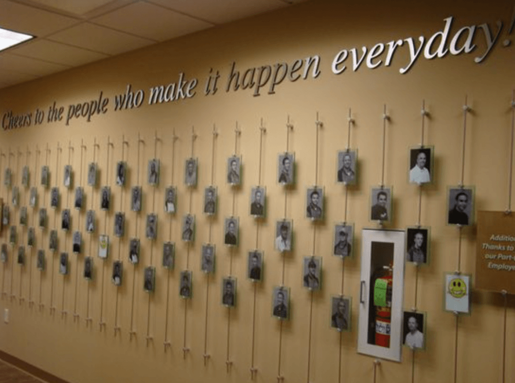 Employee Recognition Wall