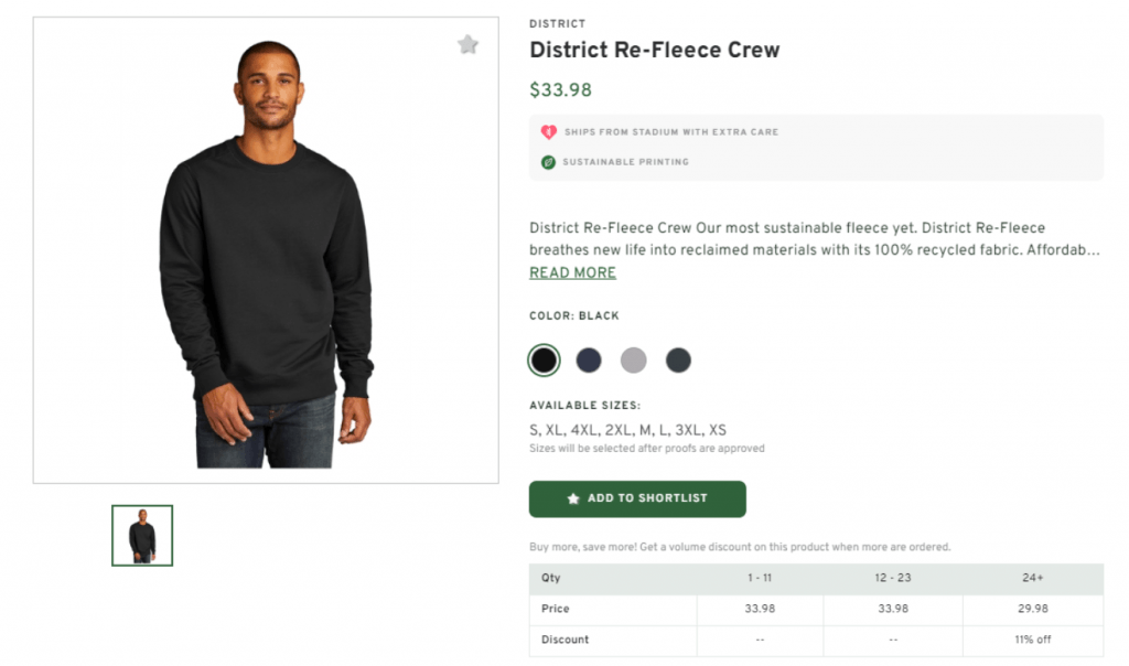 Fleece Crew Sweatshirt