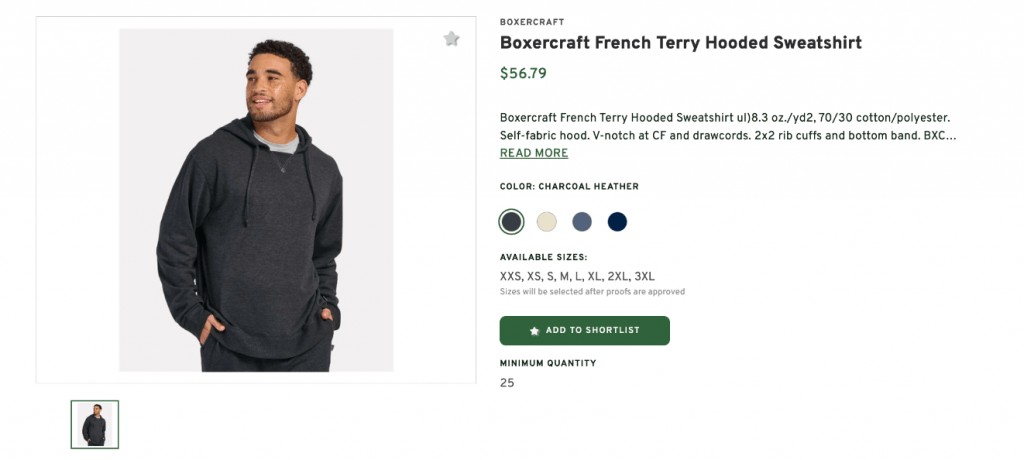 French Terry Hooded Sweatshirt