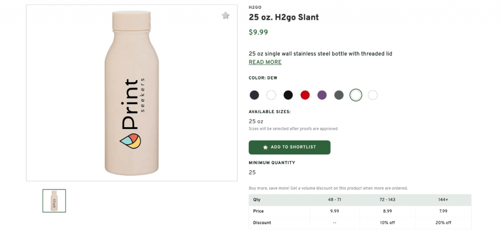 H2go Water Bottle