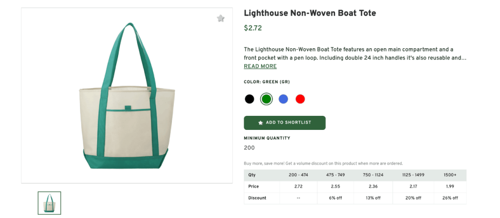 Lighthouse Non-Woven Boat Tote