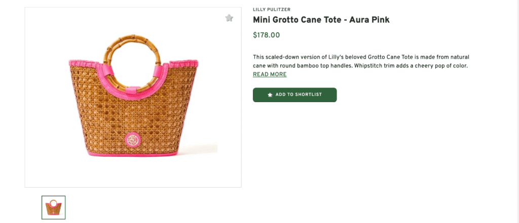 Mini Grotto Cane Tote - Aura Pink