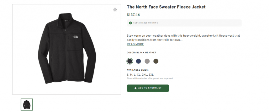 North Face Sweater Fleece Jacket