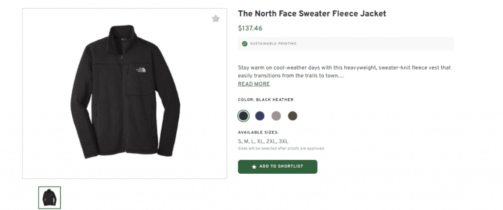 North Face Sweater Fleece Jacket