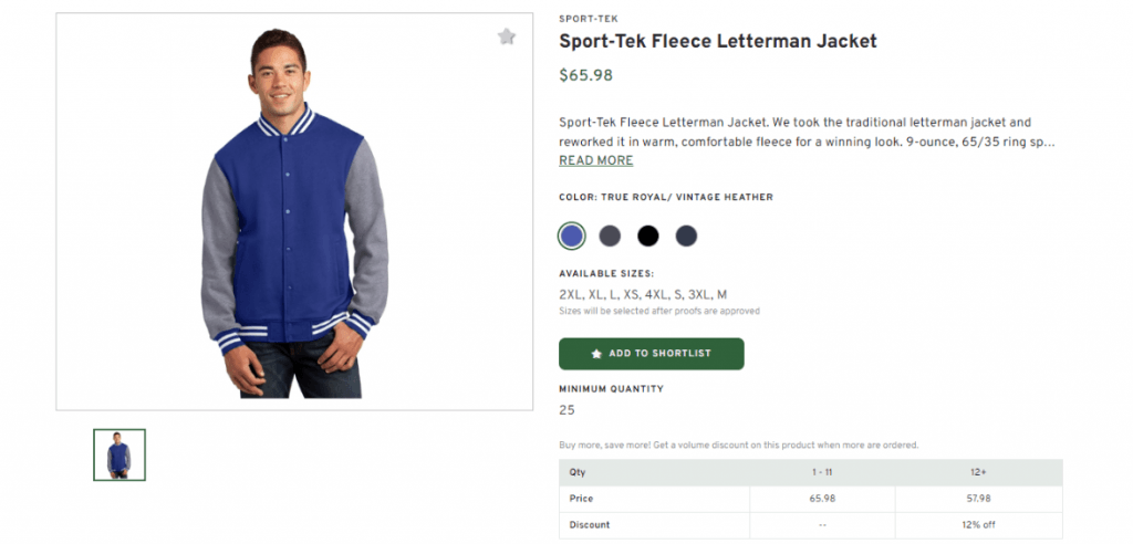 Sport-Tek Fleece Letterman Jacket