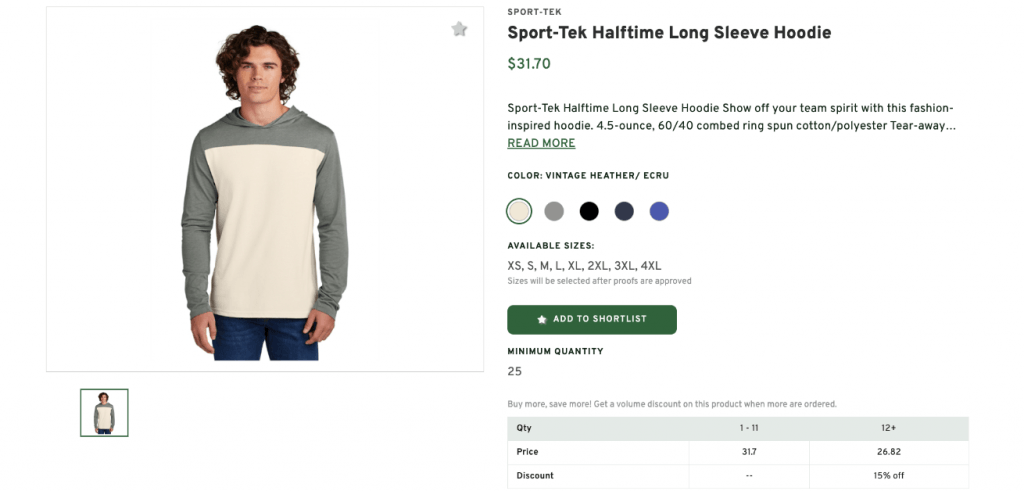 Sport-Tek Halftime Long Sleeve Hoodie