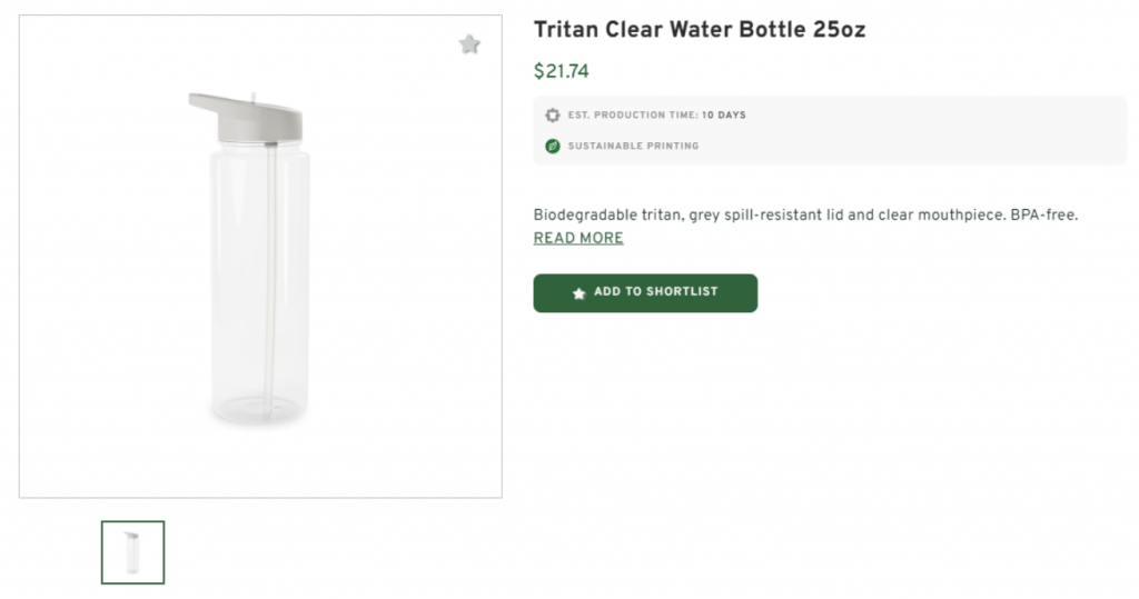 Tritan Clear Water Bottle