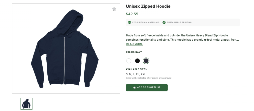 Unisex Zipped Hoodie