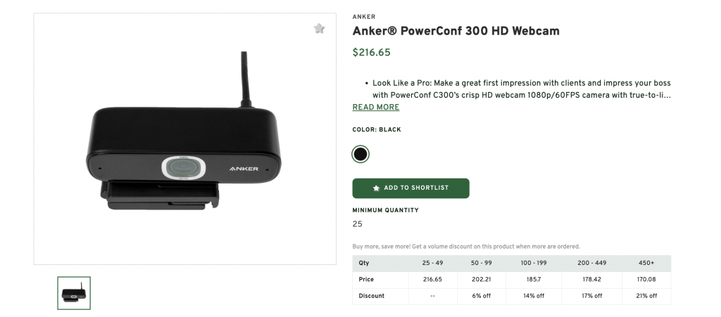 Anker PowerConf 300 HD Webcam