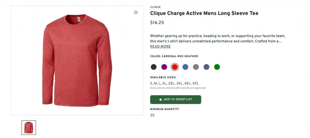 Clique Mens Long Sleeve Tee