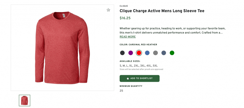 Clique Mens Long Sleeve Tee