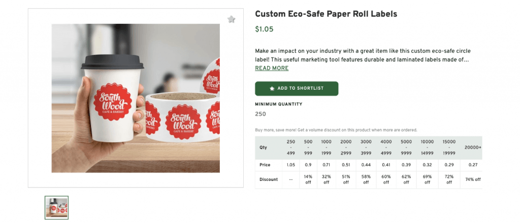 Custom Eco-Safe Paper Roll Labels