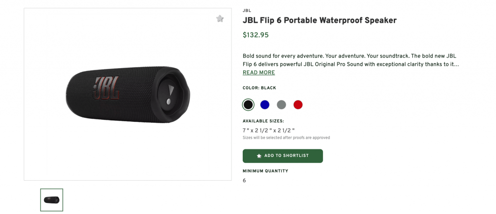 JBL Flip 6 Portable Waterproof Speaker
