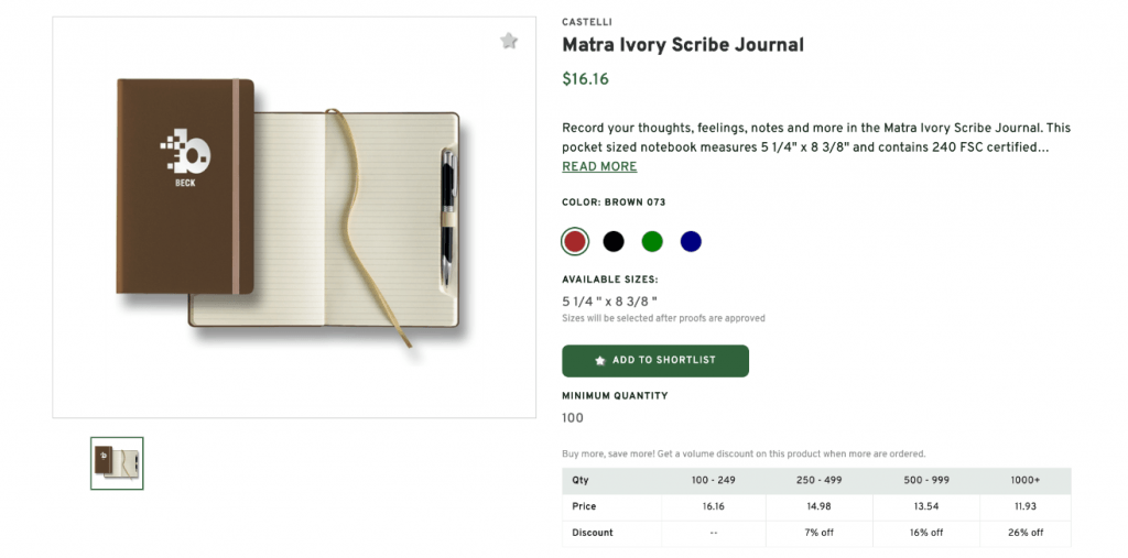 Matra Ivory Scribe Journal