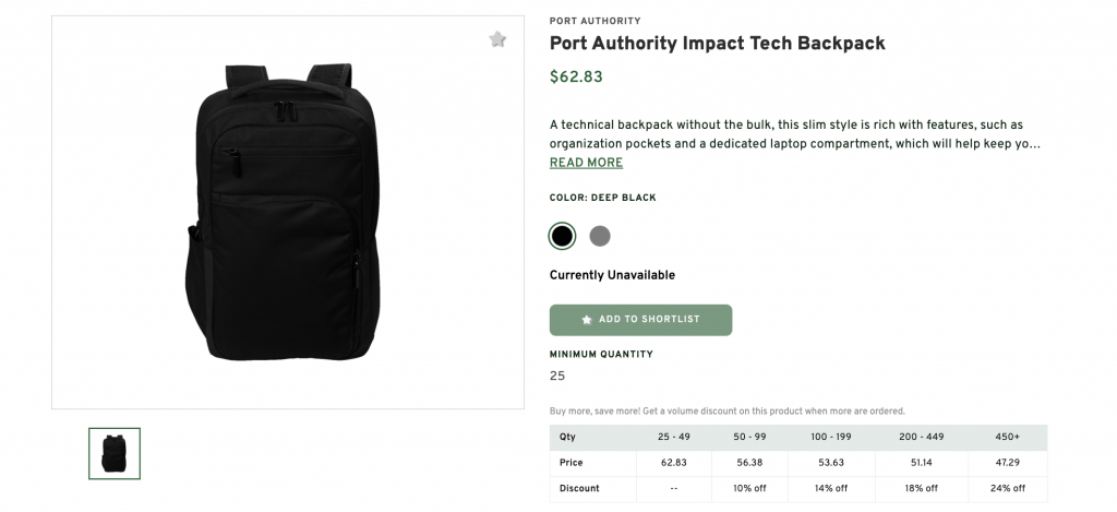 Port Authority Impact Tech Backpack
