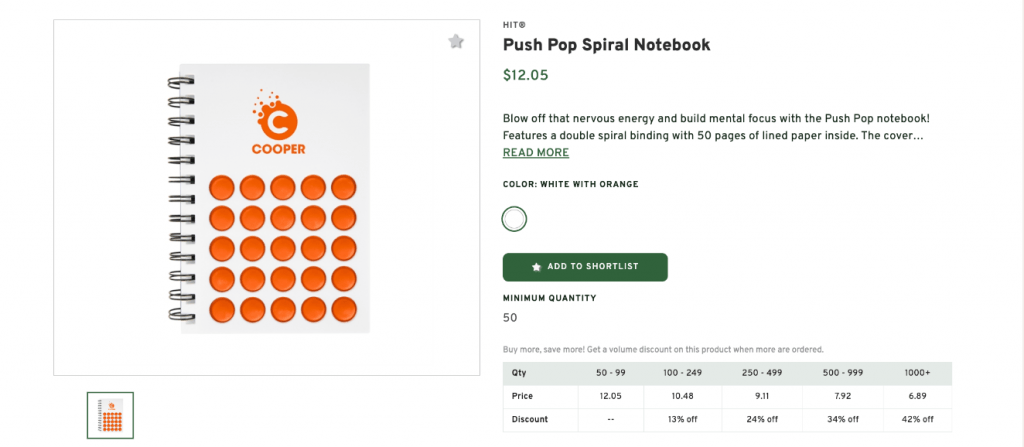 Push Pop Spiral Notebook