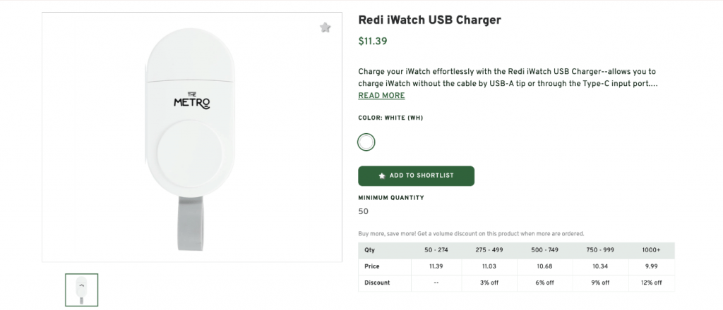 Redi iWatch USB Charger