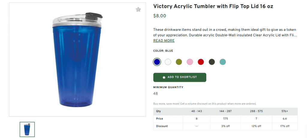 Victory Acrylic Tumbler