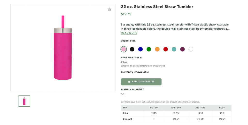 Stainless Steel Straw Tumbler