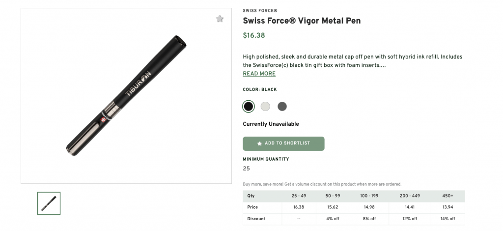 Swiss Force Vigor Metal Pen