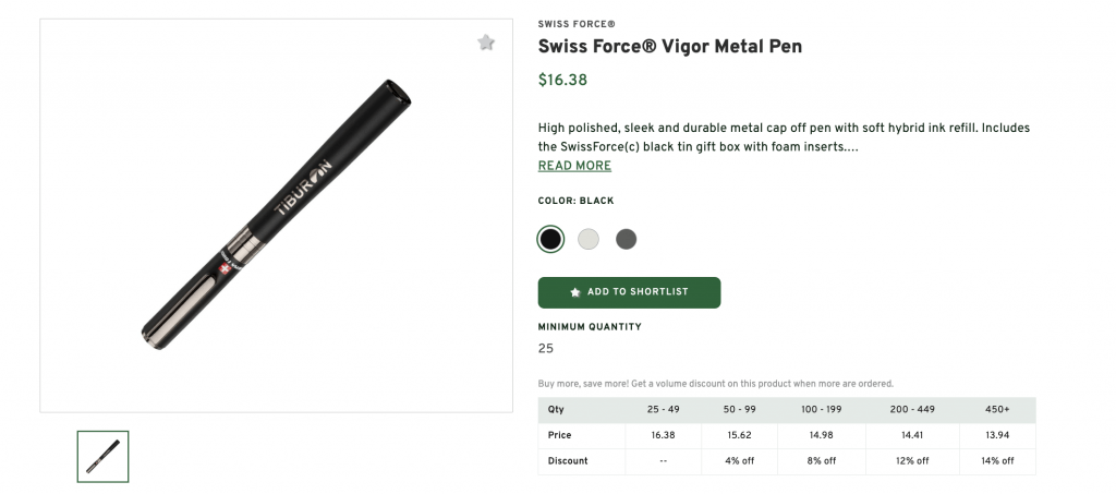 Swiss Force Vigor Metal Pen