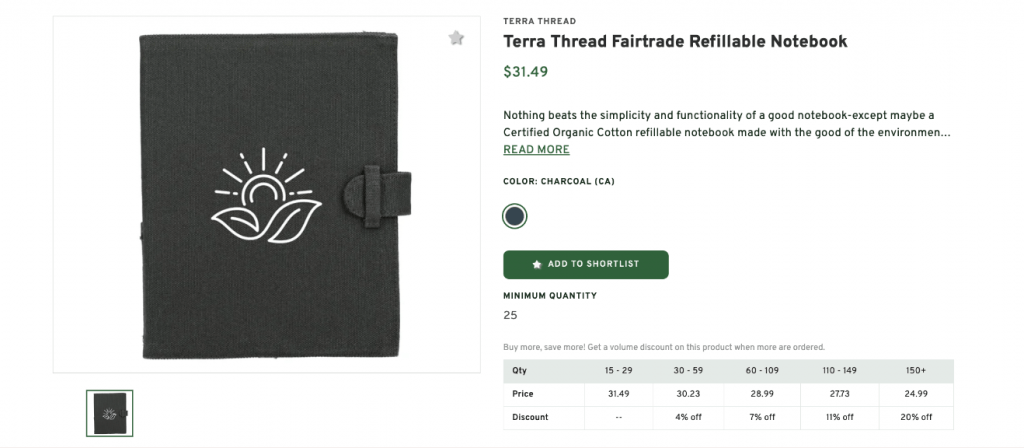 Terra Thread Refillable Notebook