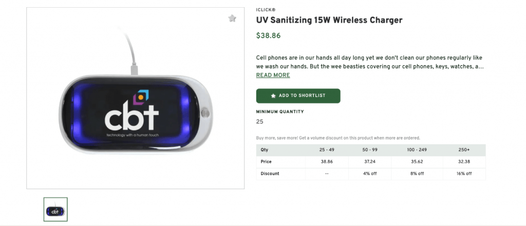 UV SanitizingWireless Charger