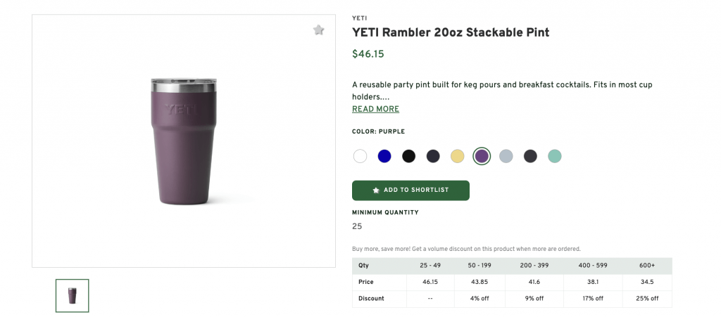 YETI Rambler 20oz Stackable Pint