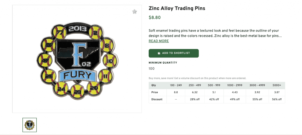 Zinc Alloy Trading Pins