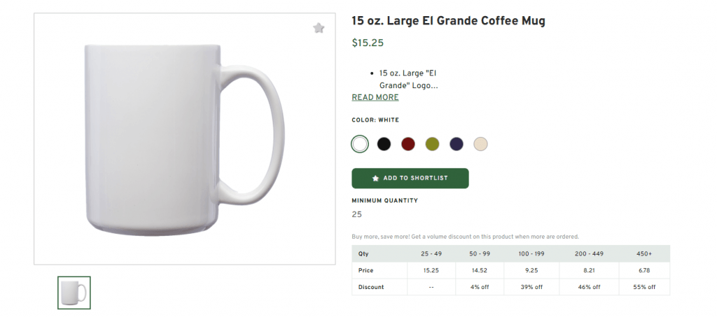 15 oz. Large El Grande Coffee Mug