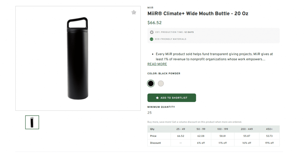 MiiR® Climate+ Wide Mouth Bottle - 20 Oz