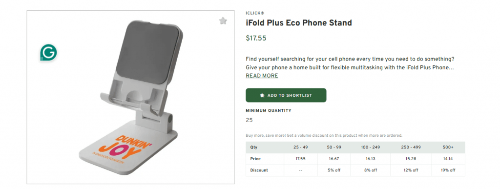 iFold Plus Eco Phone Stand